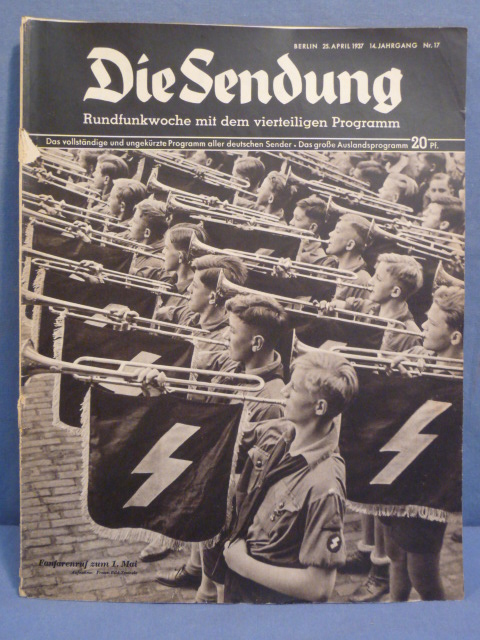 Original Nazi Era German Signals Weekly Magazine, Die Sendung, Deutsches Jungvolk