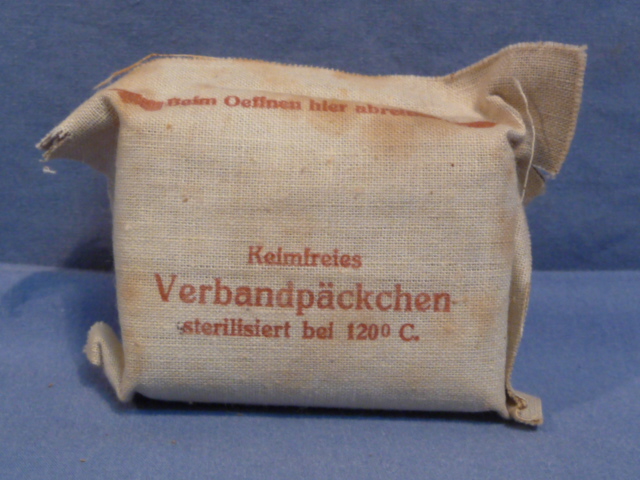 Original WWII German HEER (Army) Medical Item, Keimfreies Verbandpckchen