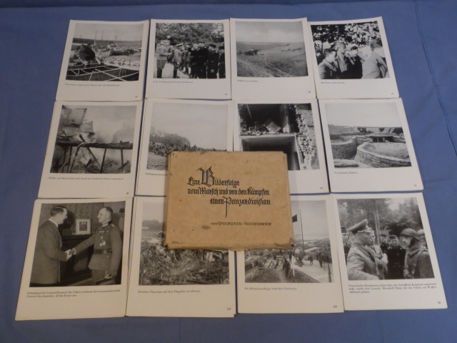 Original WWII German March and Fighting of a Panzer Division 118 Print Set, Rommel!!!