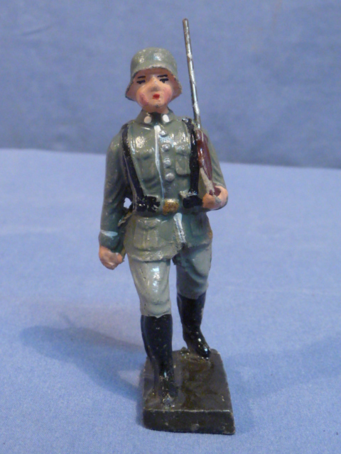 Original Nazi Era German Army Toy Soldier Marching, LEYLA
