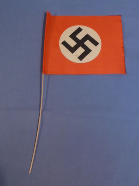 Original Nazi Era German Paper NSDAP Party Rally Flag, UNUSED!