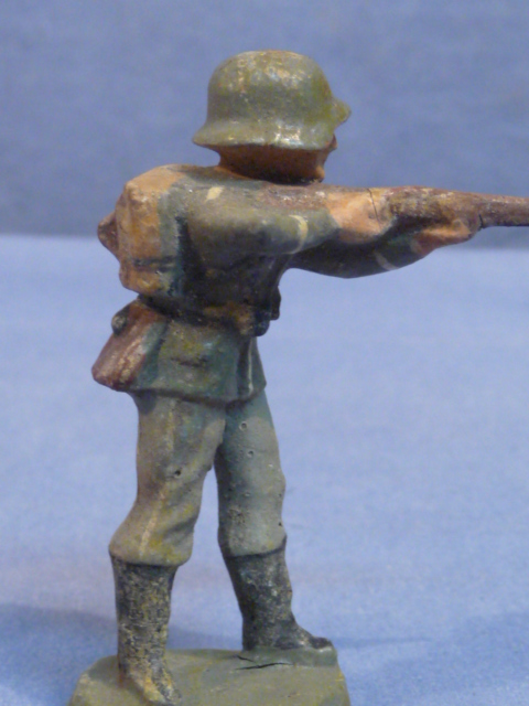 Original Nazi Era German Toy Soldier Standing Firing Rifle