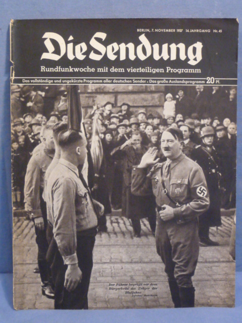 Original Nazi Era German Signals Weekly Magazine, Die Sendung HITLER