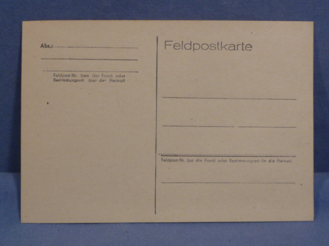 Original WWII German FELDPOST Postcard