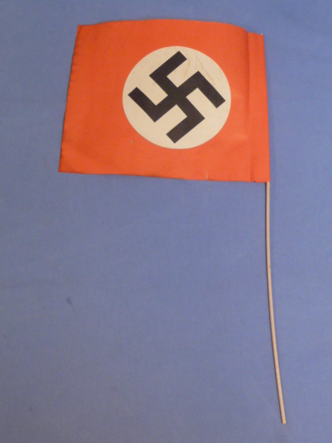 Original Nazi Era German Paper NSDAP Party Rally Flag, UNUSED!