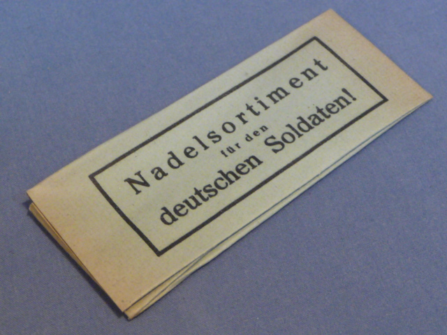 Original WWII German Soldier's Sewing Needle Pack