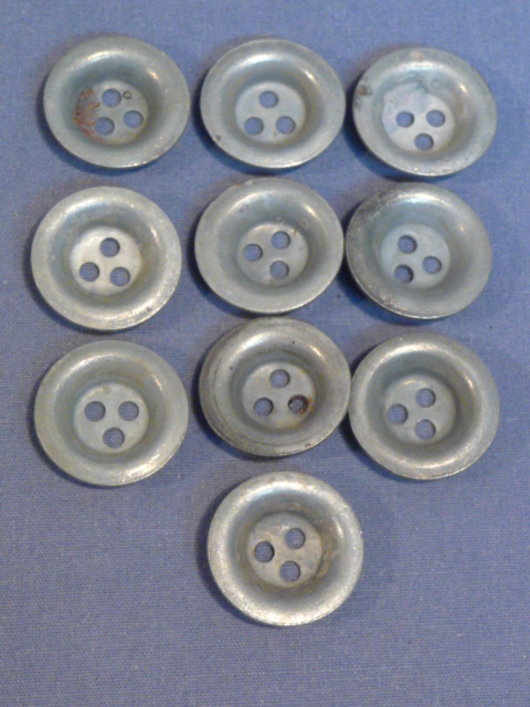 Original WWII German Unused Zeltbahn Buttons, Set of 10