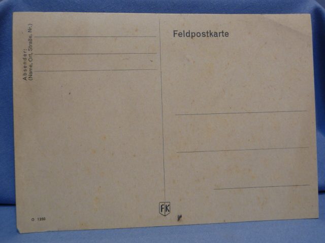 Original WWII German FELDPOST Postcard