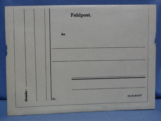 Original WWII German FELDPOST Letter/Envelope