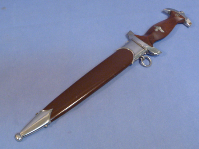 Original Nazi Era German SA M33 EM Dagger and Scabbard, RZM Marked