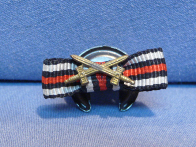 Original Pre-WWII German Lapel Button Hole Ribbon, UNISSUED