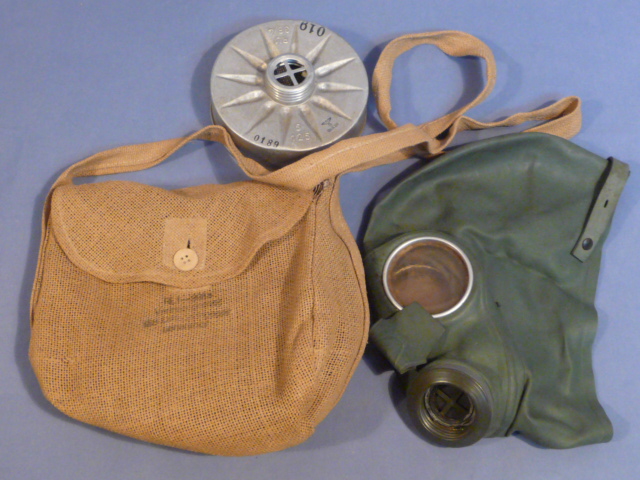 Original WWII German People's Gas Mask Set