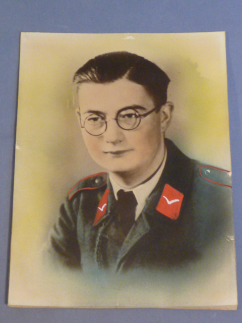 Original WWII German Luftwaffe FLAK Soldier's Color Enhanced Photograph