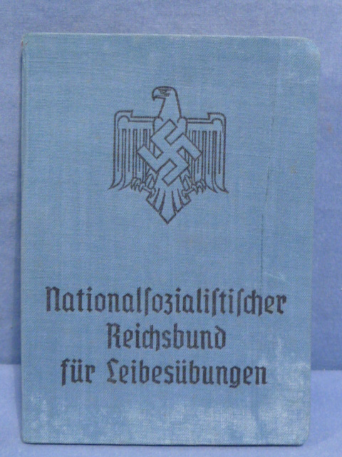 Original Nazi Era German NSRL Member's ID/Dues Book