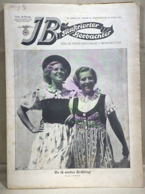 Original 1937 German Magazine, Illustrierter Beobachter