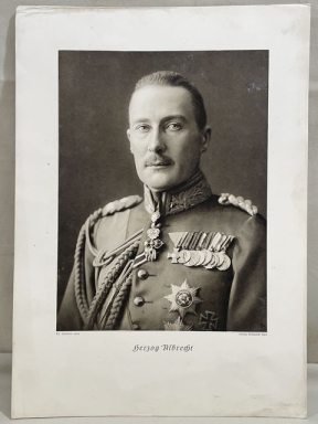 Original WWI German Photograph Print of Herzog Albrecht