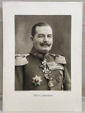 Original WWI German Photograph Print of Generalleutnant Wild von Hohenborn