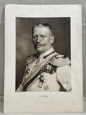 Original WWI German Photograph Print of Generaloberst von Einem