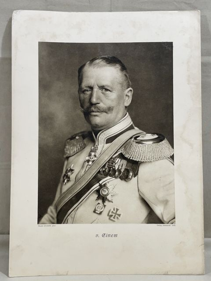 Original WWI German Photograph Print of Generaloberst von Einem