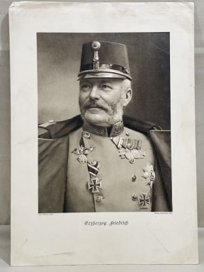 Original WWI German Photograph Print of Erzherzog Friedrich von sterreich
