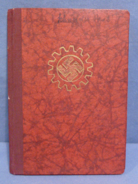 Original WWII German DAF Membership ID/Dues Book