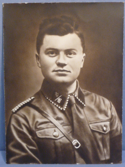 Original Nazi Era German SA Man's Photograph on Heavy Backing