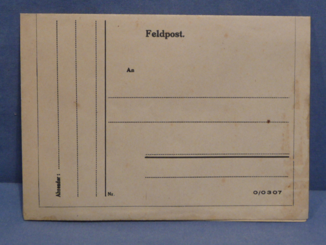 Original WWII German FELDPOST Letter/Envelope