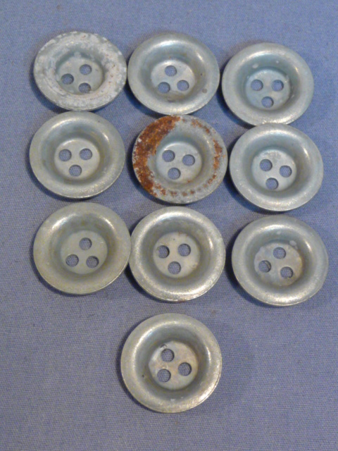 Original WWII German Unused Zeltbahn Buttons, Set of 10
