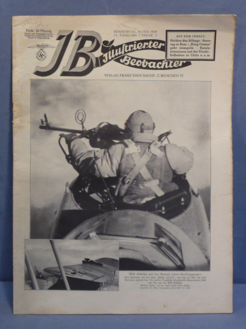 Original Pre-WWII German Magazine, Illustrierter Beobachter