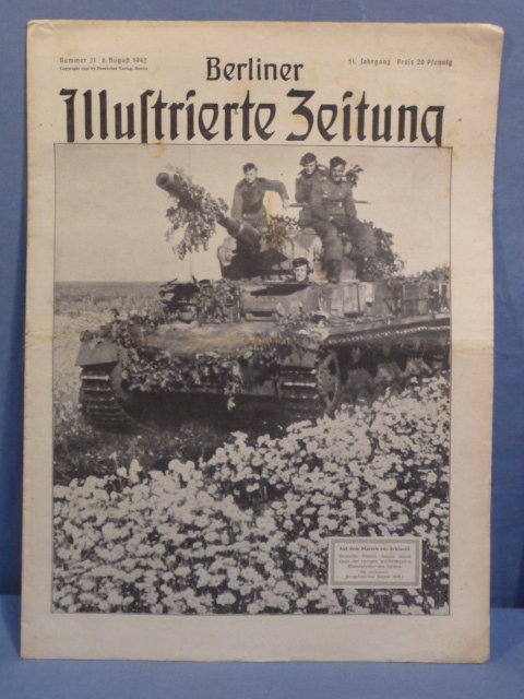 Original WWII German Magazine, Berliner Illustrierte Zeitung PANZER IV