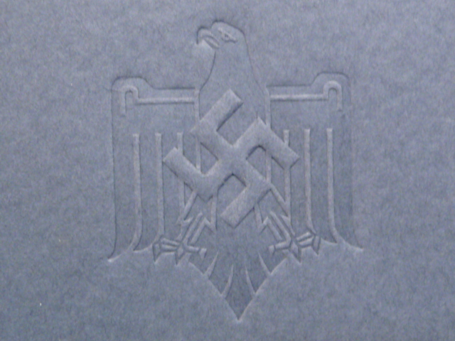 Original 1937 German DRL Physical Exercise Festival Participation Award