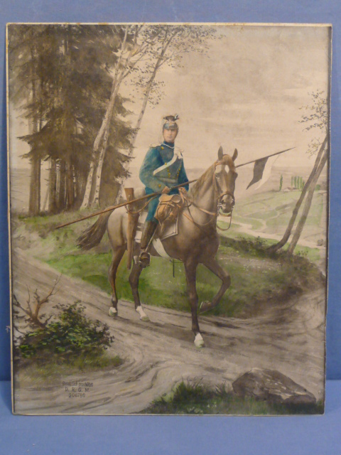 Original WWI German Soldier's Customizable Service Print