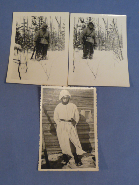 Original WWII German Winter Photographs Lot, 3 TOTAL!