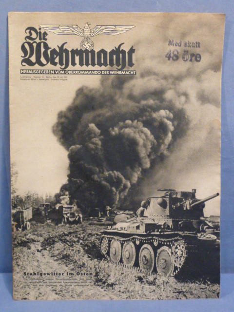 Original WWII German Die Wehrmacht Magazine, July 1941