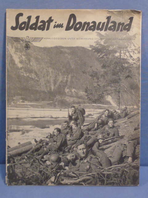 Original Pre-WWII German Magazine Soldat im Donauland, July 1939