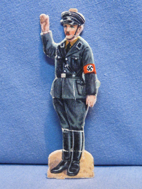 Original Nazi Era German Paper Cut-Out, Allgemeine SS Man