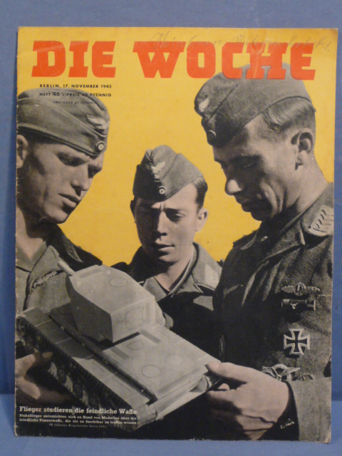 Original WWII German Magazine Die Woche, November 1943