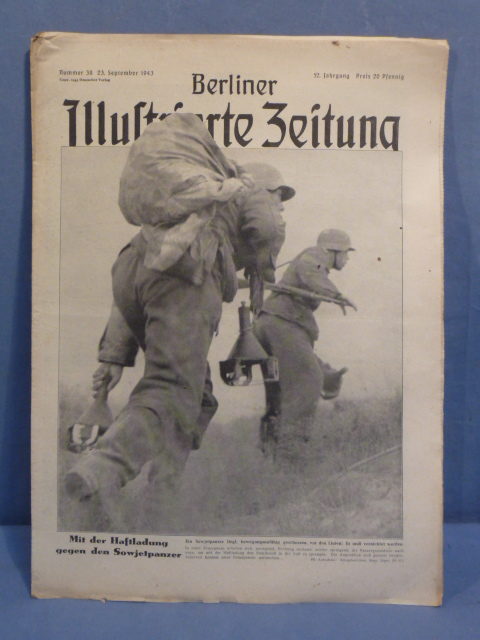 Original WWII German Magazine, Berliner Illustrierte Zeitung Magnetic Mines!!!