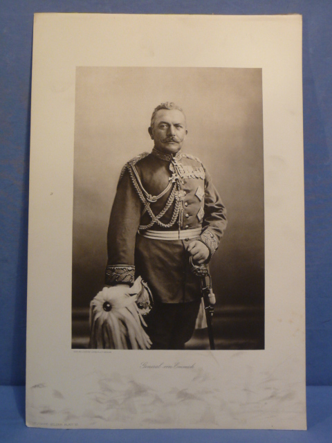 Original WWI German Photograph Print of General von Emmich