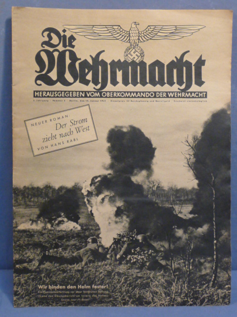 Original WWII German Die Wehrmacht Magazine, January 1941