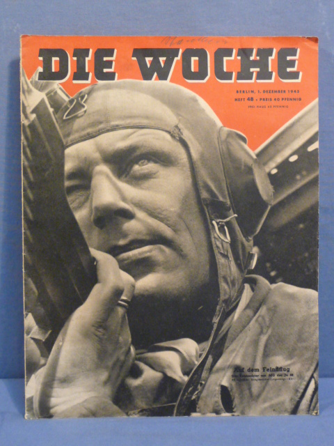 Original WWII German Magazine Die Woche, December 1943