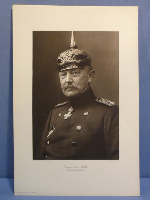 Original WWI German Photograph Print of General von Moltke