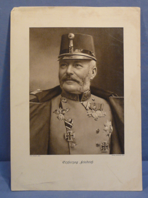 Original WWI German Photograph Print of Erzherzog Friedrich von sterreich