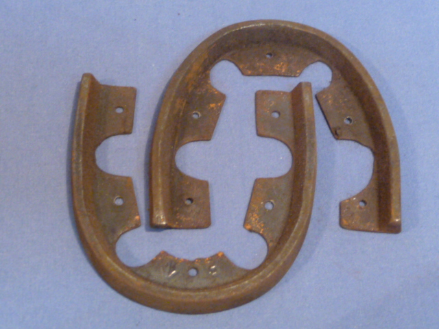 Original WWII German Boot Heel Irons, Pair, Number 21
