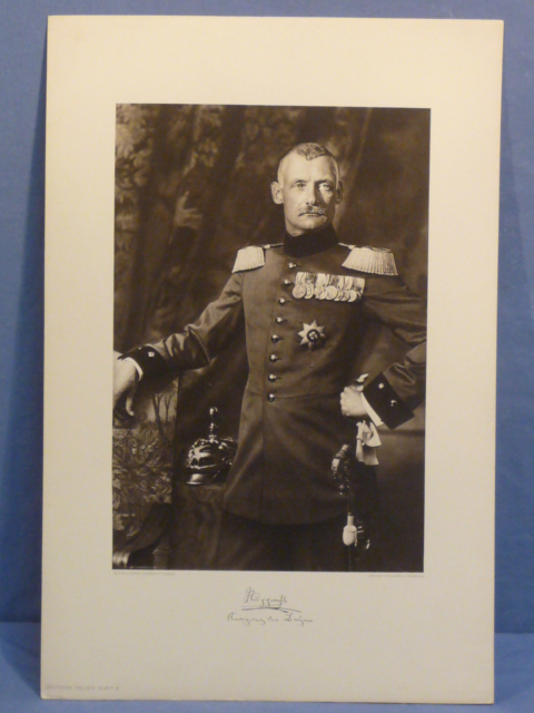 Original WWI German Photograph Print of Rupprecht von Bayern
