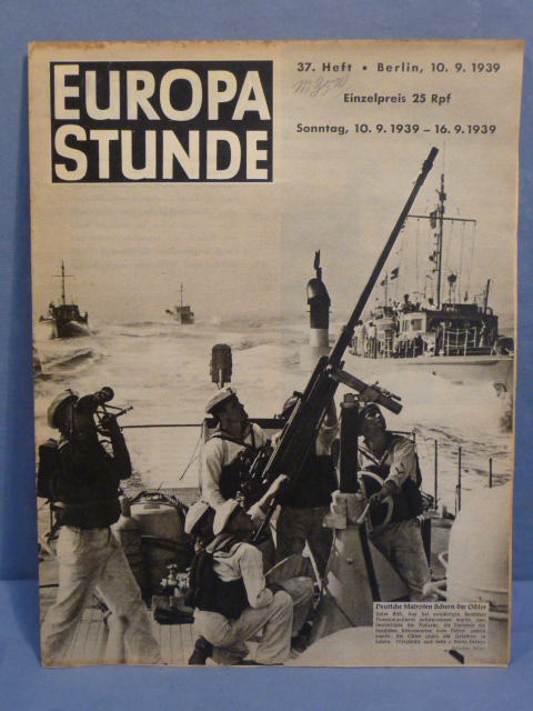 Original WWII German EUROPA STUNDE Magazine, Radio Programming