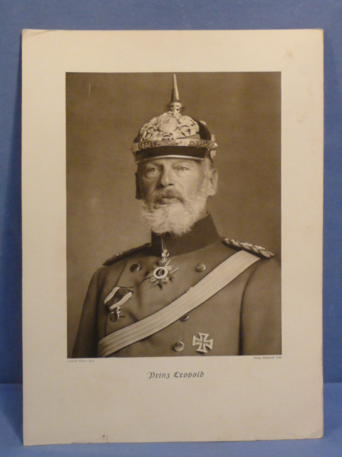 Original WWI German Photograph Print of Prinz Leopold