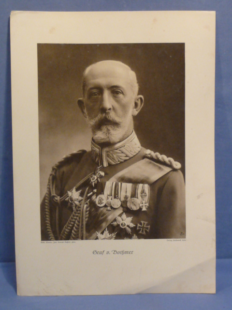 Original WWI German Photograph Print of Graf von Bothmer