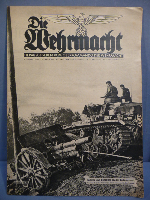 Original WWII German Die Wehrmacht Magazine, May 1941