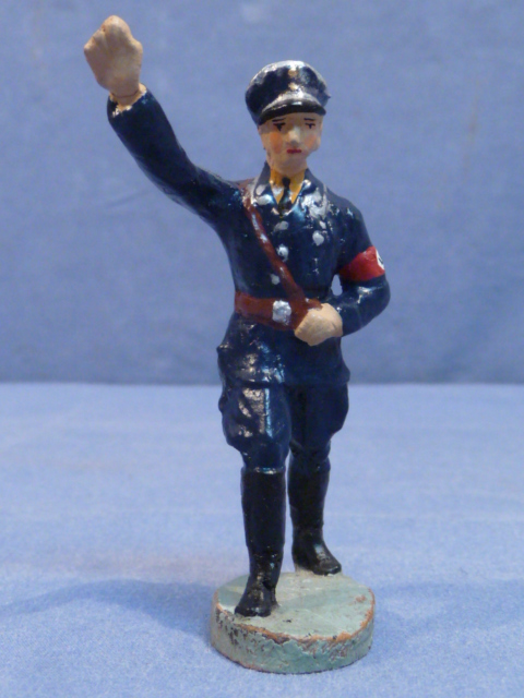 Original Nazi Era German DAF Leader Toy Soldier, Elastolin
